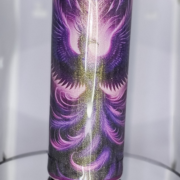 HANDMADE ONE OF A KIND "RISE OF THE PHOENIX"  TUMBLER!! 💜 💜💜 - Picture 6 of 7